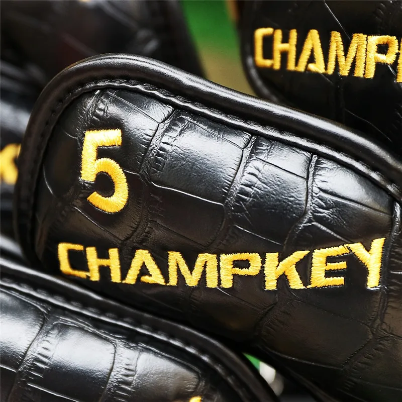 [2 цвета] крокодиловый узор ПУ Утюги головные уборы Гольф Железный полный набор #