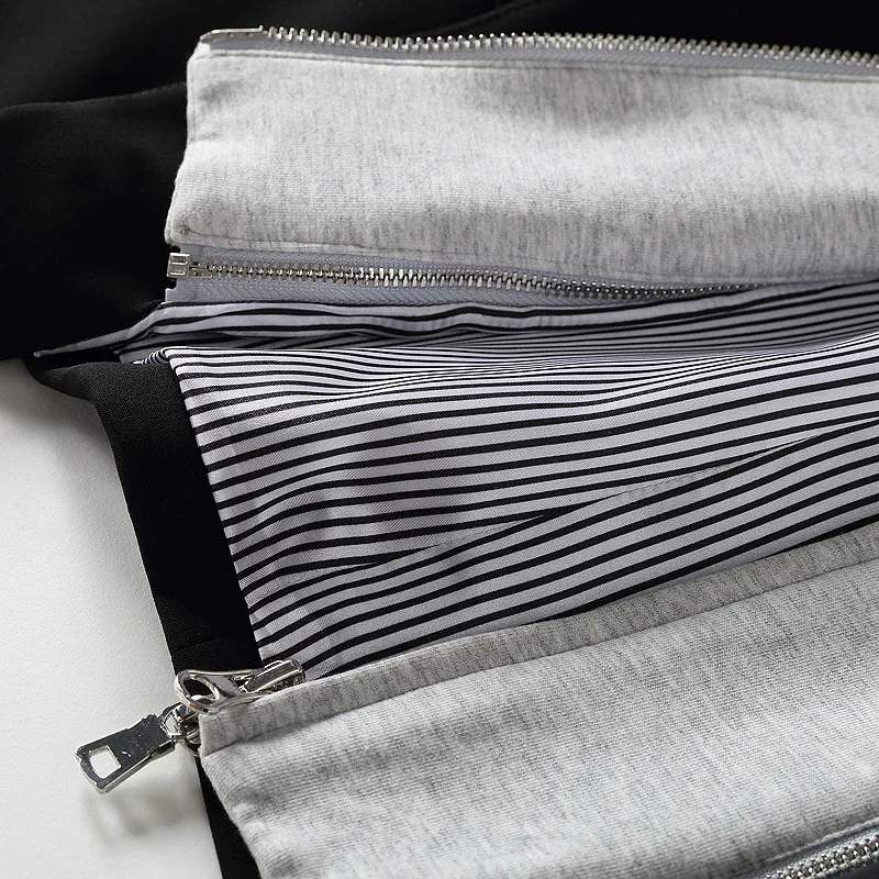 Женский съемный блейзер с капюшоном однобортный имитация двух частей