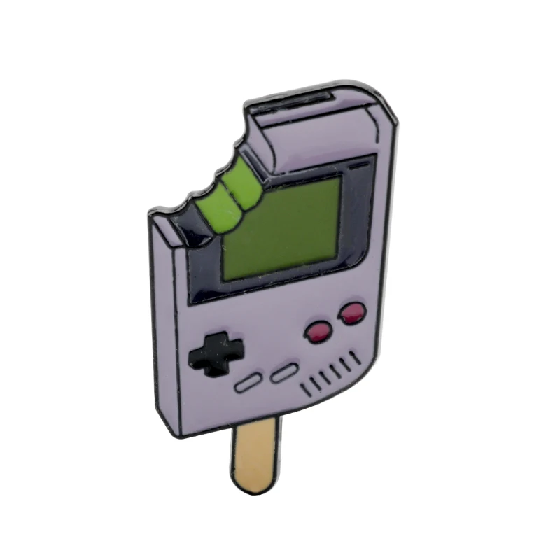 Летняя стильная брошь булавки ручной игровой плеер эмалированная булавка в