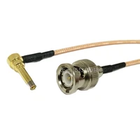 new bnc male plug to ms156 right angle connector rg316 coaxial cable 15cm 6inch modem extension cable adapter