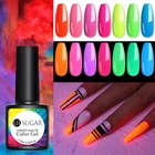 UR SUGAR летний неоновый Цветной Гель-лак для ногтей свечение ногтей в темноте художественные Лаки отмачиваемый УФ светодиодный флуоресцентный Гель-лак для ногтей