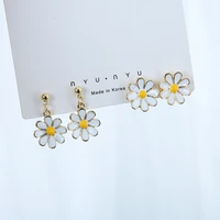little daisys department of pure and fresh and earrings flower sweet sunflower joker without ear pierced earrings with woman