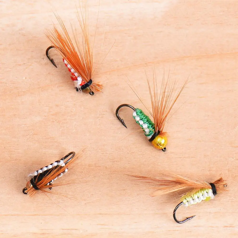 40 шт./компл. крючки для ловли нахлыстом приманки искусственные карпа форели