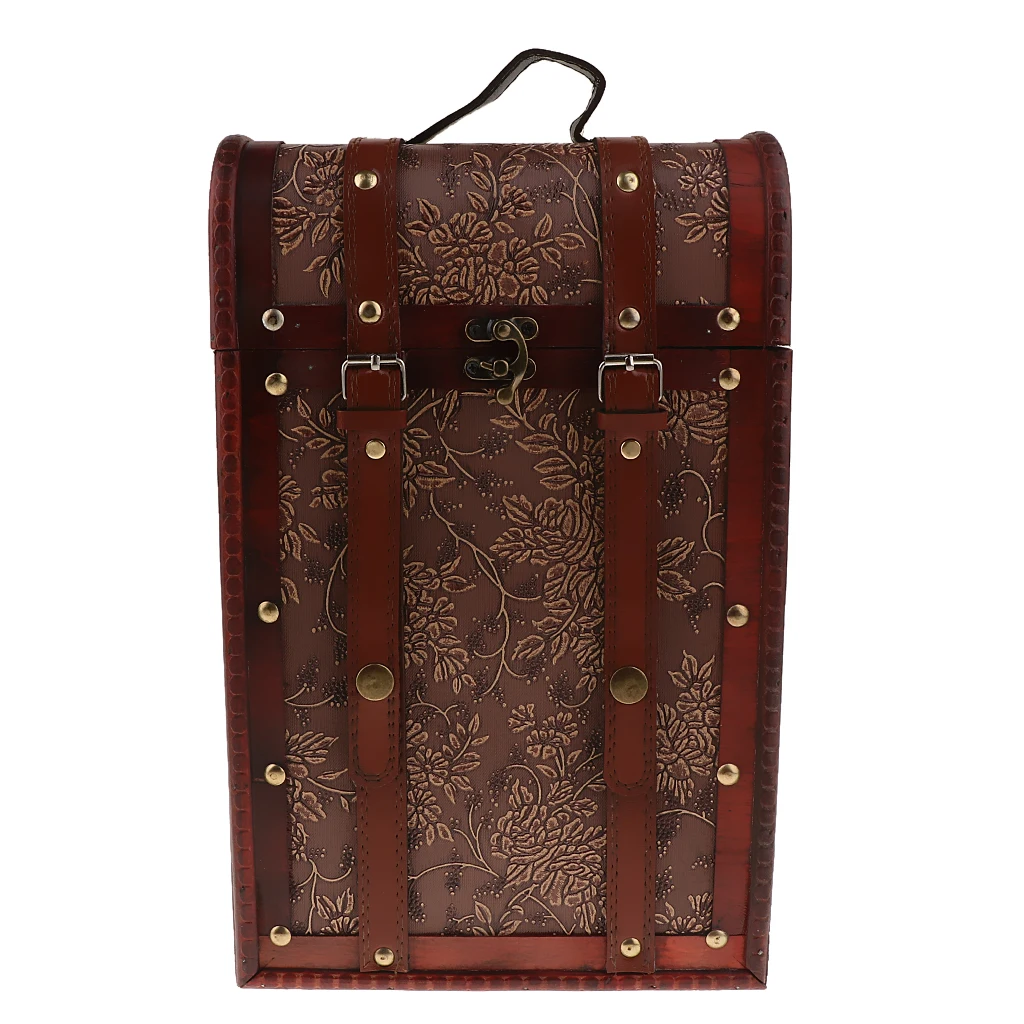 Винтажная антикварная деревянная винная коробка MagiDeal Свадебная подарочная для