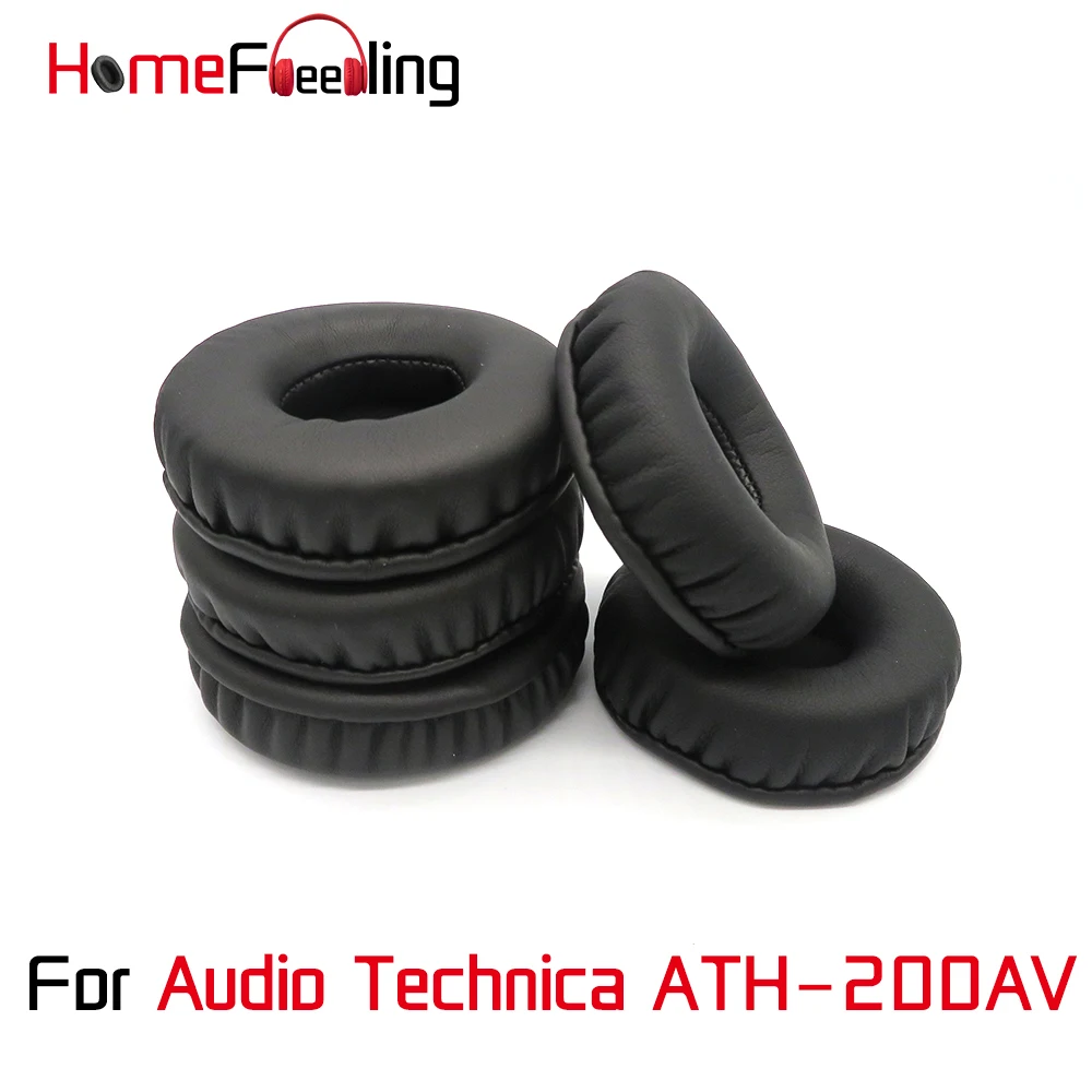 

Homefeeling Ear Pads For Audio Technica ATH 200AV Earpads Round Universal Leahter Repalcement Parts Ear Cushions