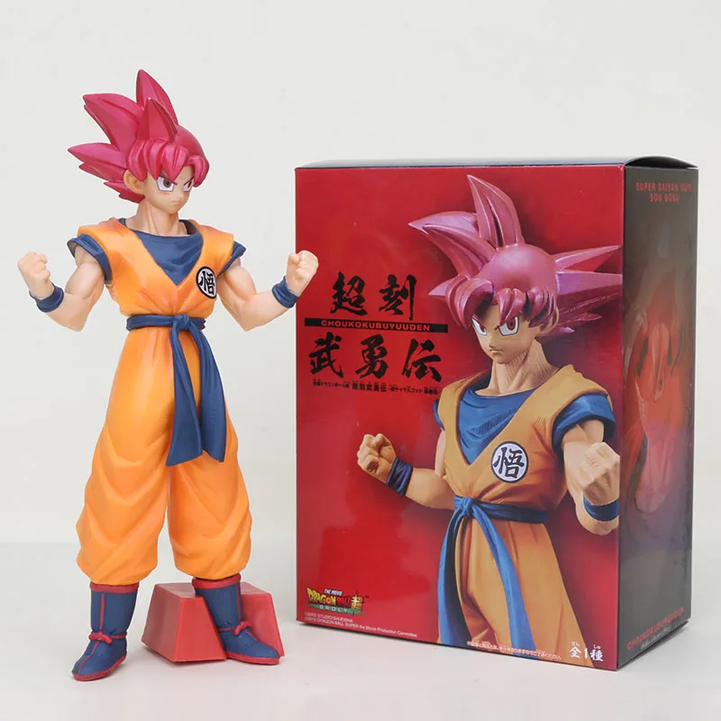 goku in box 24 см для костюмированной вечеринки по японскому аниме «Драконий жемчуг зет Супер Saiya рыжие волосы Гоку Choukokubuyuuden BROLY Статуя Рисунок Broli Коллекция игрушечных кукол подарки - Цвет: goku in box