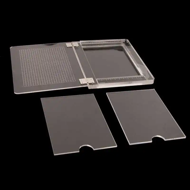 Stamping Platform Tool Positioning Scrapbook Craft Transparent Clear Stamp Folding Boards | Дом и сад