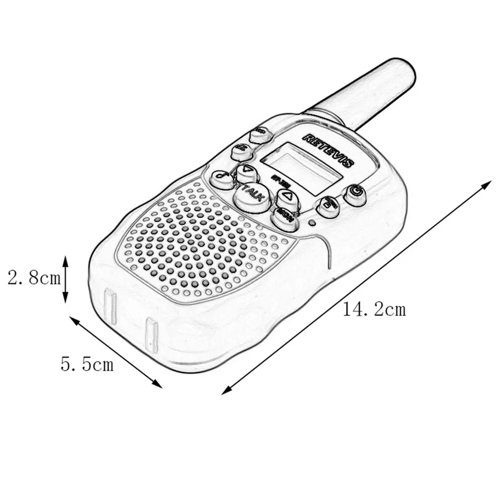 

YKS 2 pcs RT-388 Walkie Talkie Toys For Children 0.5W 22CH Two Way Kids Radio Boys and Girls Brithday Xmas Gift