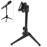 portable plastic microphone three legged lifting stands 180 degree rotation angle