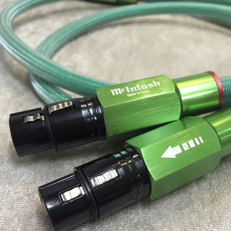 Макинтош аудио 4n Медь соединение Xlr кабель с зеленым Штекер hi-end зарядный разъемом