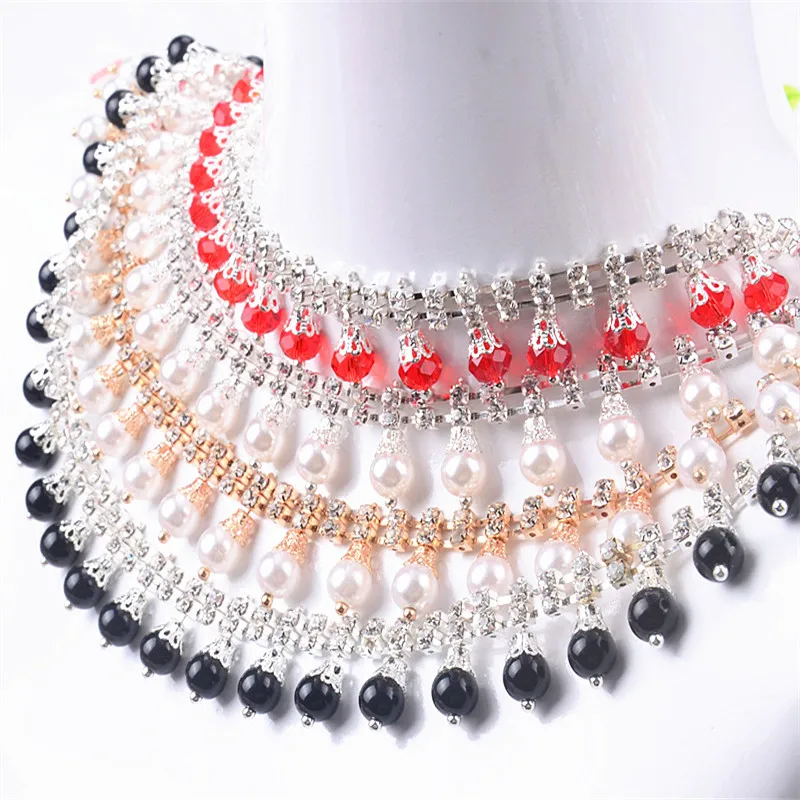 Высококачественные модные свадебные жемчужные кисточки 1 ярд отделка