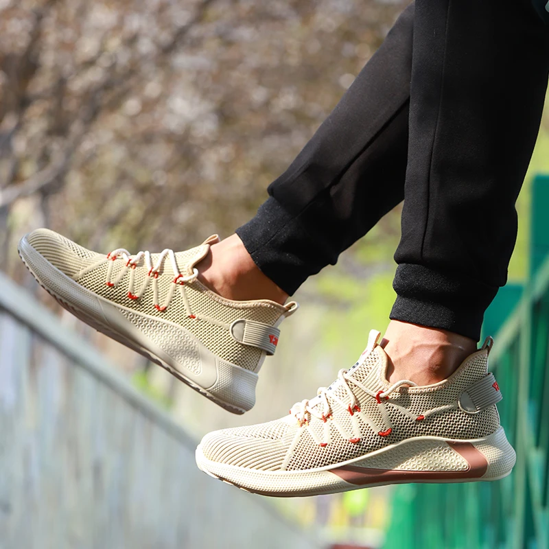 Защитная обувь дышащая безопасная мужская легкая со стальным носком