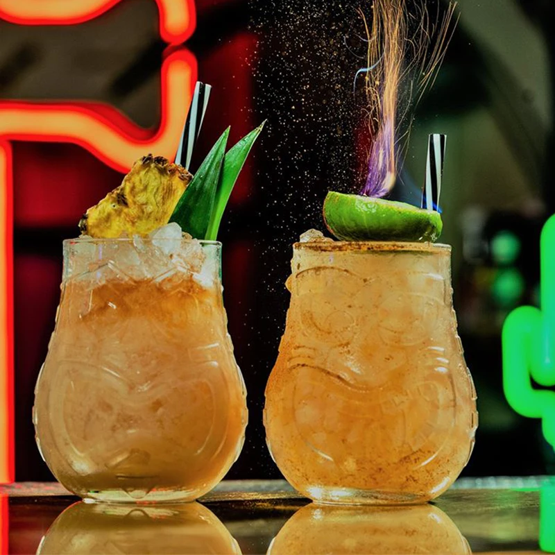 Стеклянная Кружка Tiki современный бар кулер прозрачные тумблеры | Дом и сад