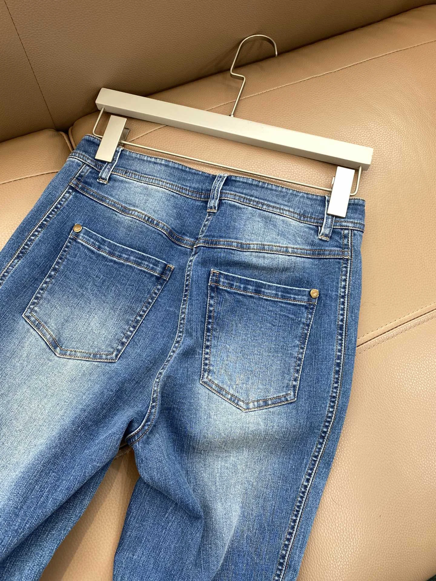 fashion women 2021 new loose-fitting straight-leg jeans 0325