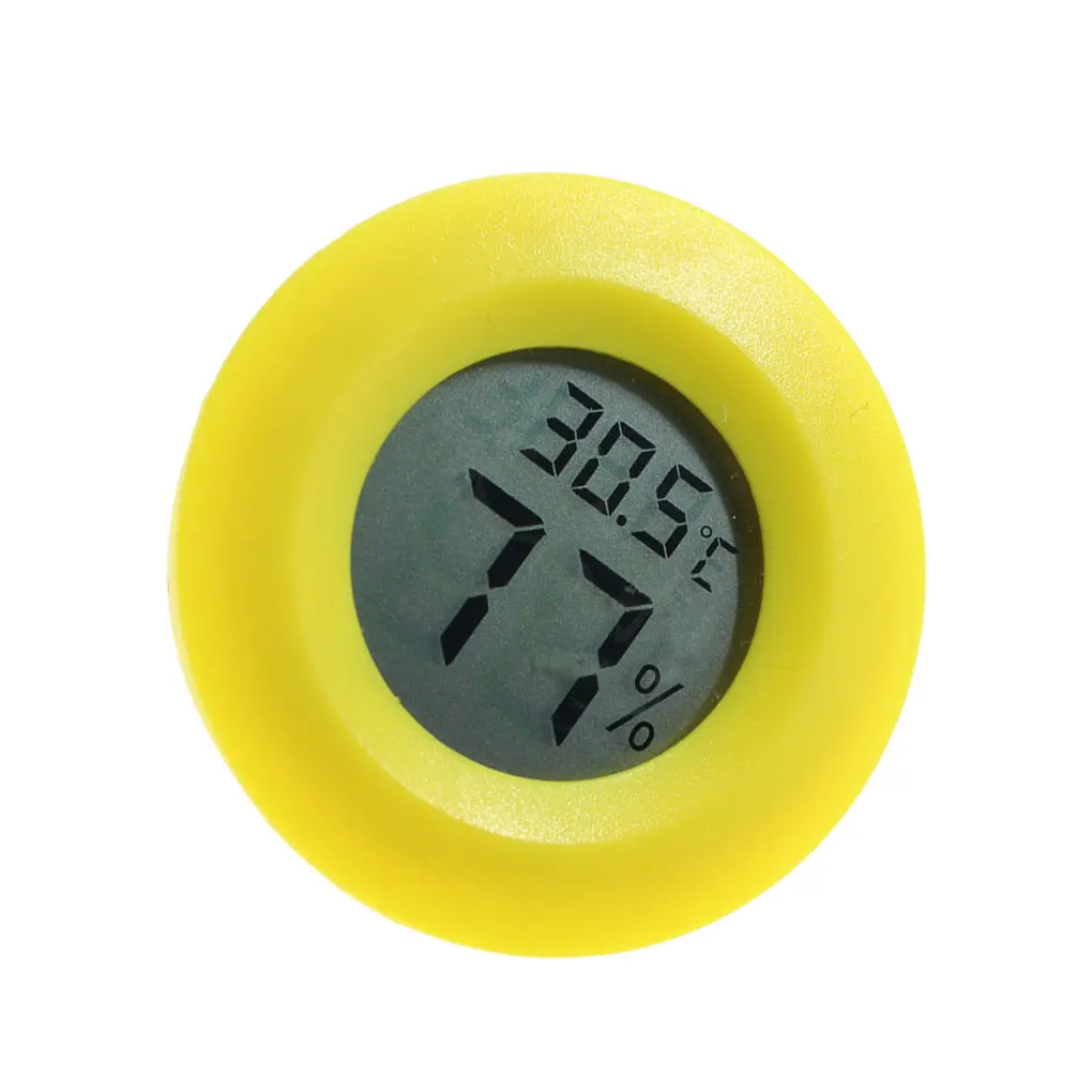 

Mini LCD Display Thermometer Hygrometer Practical Digital Indoor Round Thermometer Temperature Humidity Meter Detector