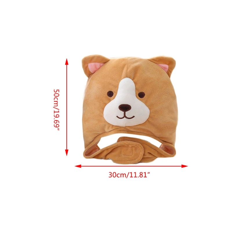 Милые корги собака плисовая шляпа с забавными животными мягкие игрушки головные
