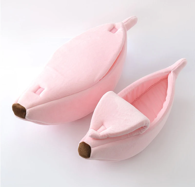 

Banana Pet Bed House Cute Cozy Cat Mat Beds Warm Durable Portable Pet Basket Kennel Dog Cushion Cat Supplies Multicolor