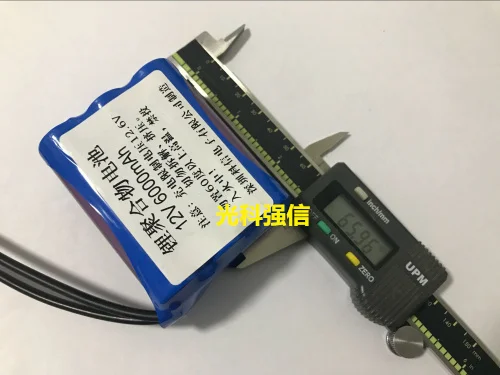 12 В литиевая батарея большой емкости перезаряжаемая 6000 мАч звуковая лампа LED 18650 DC