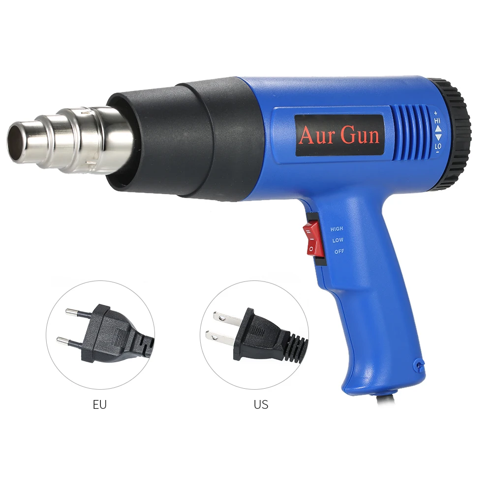 1800 Вт Регулируемая температура горячего воздуха пистолет быстрого нагрева