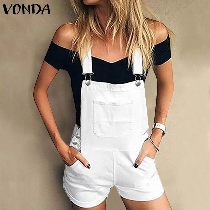 

Женский джинсовый комбинезон, без рукавов, с шортами на подтяжках, S-5XL