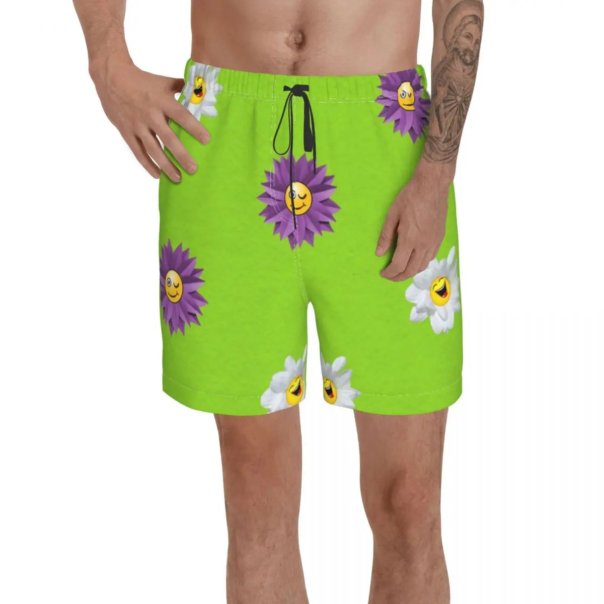 

Men Pants Cheeky Flowers Surfing Beach Board Swim Trunks Sport Quick Dry Mesh Casual Pretty Funny Novelty Short for Boy