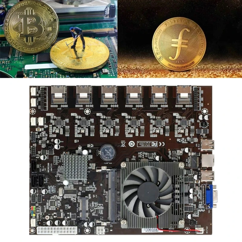 Материнская плата для майнинга LX0B CPU Group 4 Гб DDR3 SODIMM Sup порт 24 SATA жесткий диск Core I3 /3 x