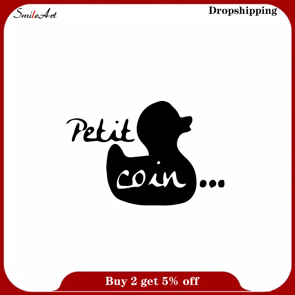 Классические Мультяшные наклейки на стену с изображением утки из ПВХ