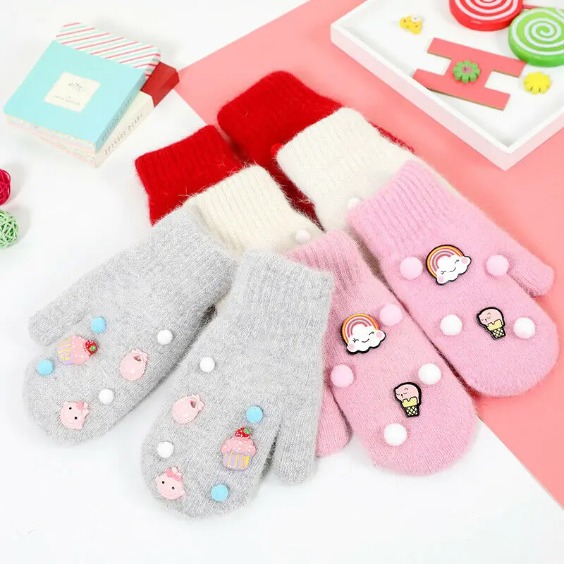 Новинка 2020 года 1 пара милых детских перчаток с героями мультфильмов сезон