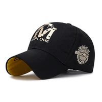 korean new embroidered wolf baseball cap spring casual mens and womens sun visor youth trend versatile hat