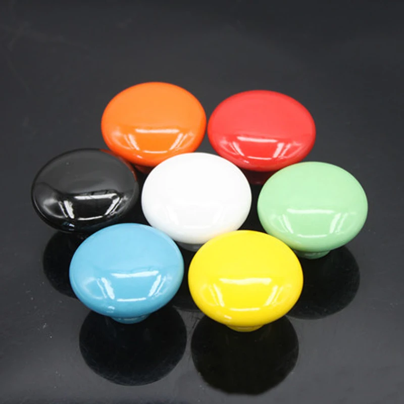 Керамические круглые дверные ручки 7 цветов 38 мм | Обустройство дома