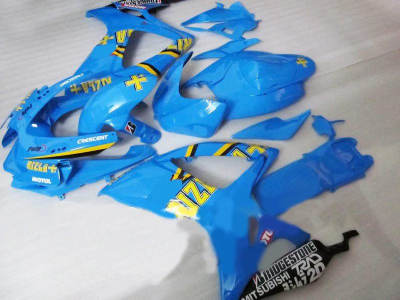 Первоклассный комплект обтекателей для GSXR600 750 K6 06 07 GSXR 600 GSXR750 2006 2007 ABS крутой синий
