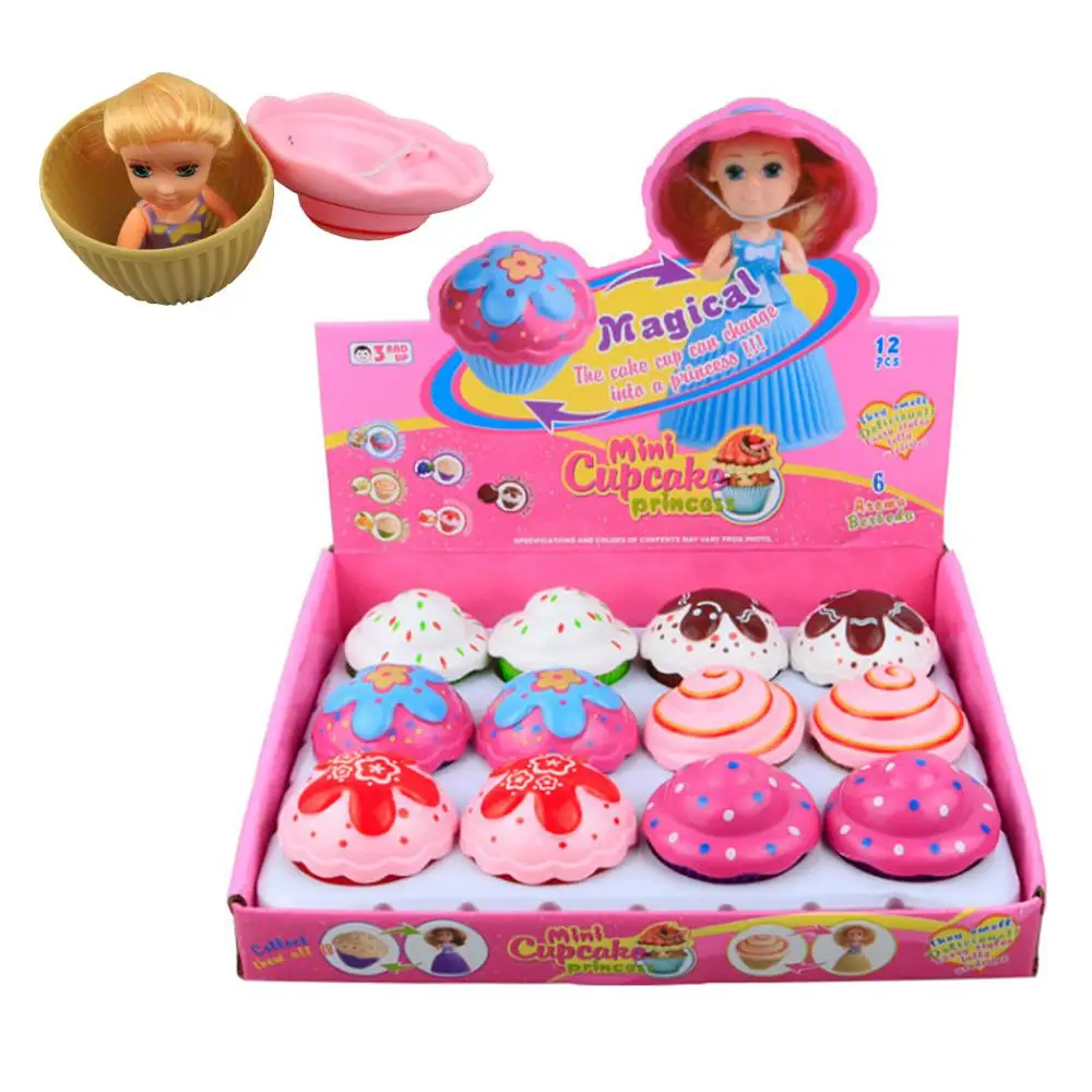 12 шт. Новый Kawaii Мини мультфильм кукла кекс Diy игрушки принцесса девочка