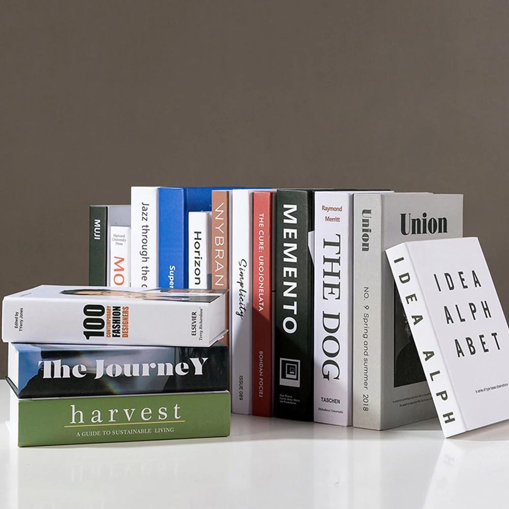 

Fake Book Decoration Nordic Fake Modern Realistic Simulation Book Model Club Hotel Living Room Props Home Decoration Accessories