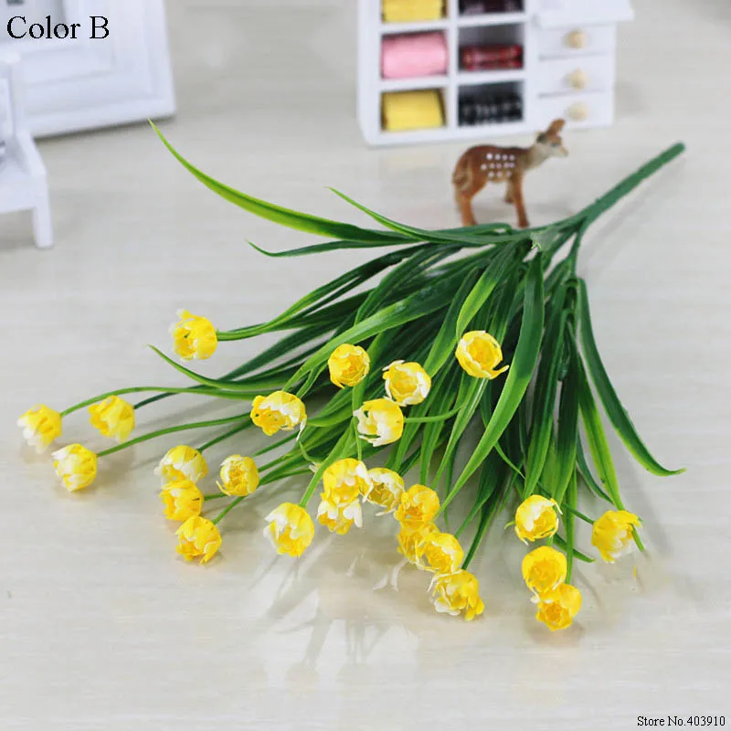

Искусственные мини-тюльпаны белые Flores 25 штук