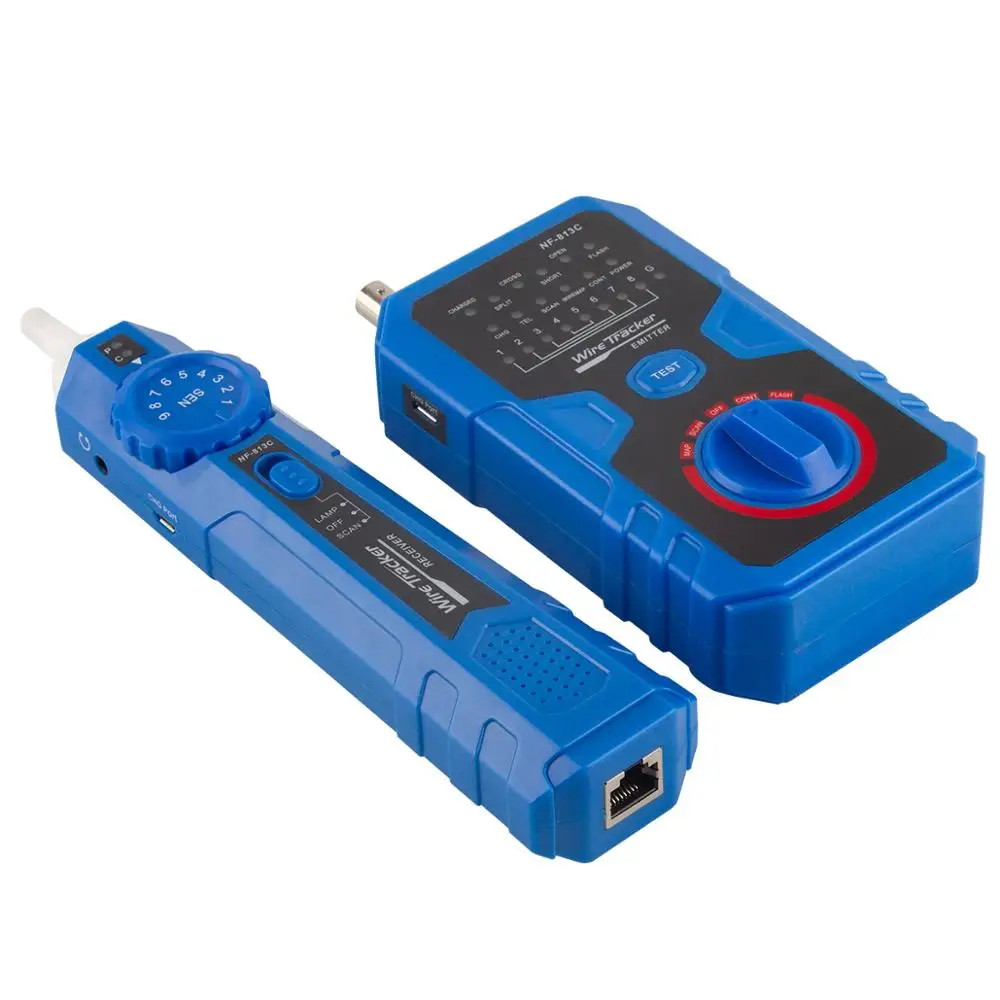 NOYAFA NF-813C Network Cable Tester For Ethernet LAN Cable Landline Testing Tool Circuit Detector Wire Tracker