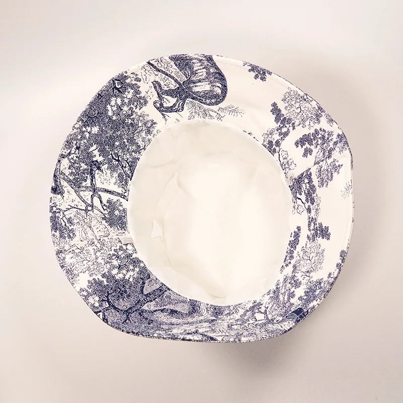 Панама с чернильным принтом для мужчин и женщин шляпа джунглей в виде животных