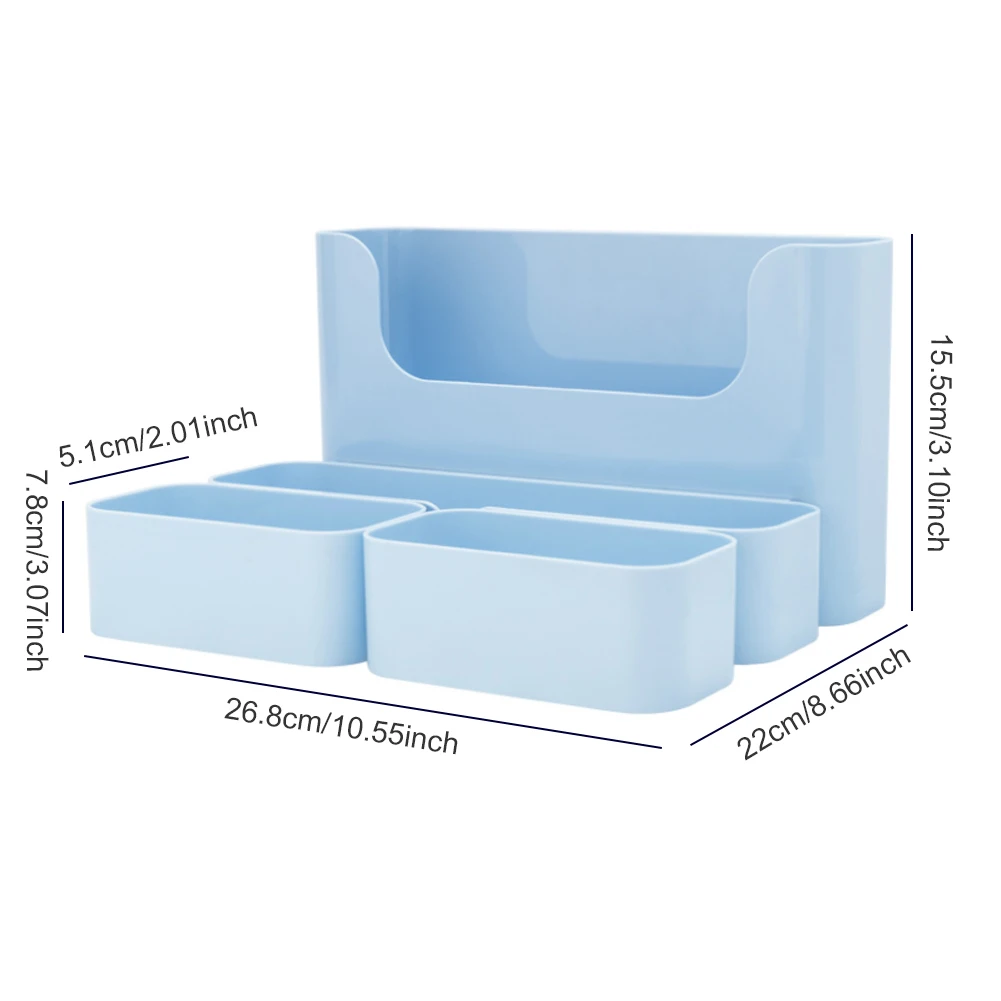 

Wall Mounted Organizer Bathroom Adhesive Storage Box For Mobile Phone Tissue Remote Control Hanging Shelf Holder Decoration