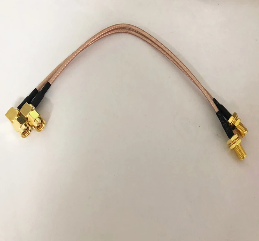 10 шт./лот SMA male под прямым углом до RP-SMA гнездовой гайки кабель RG316 10/15/20/30/50 см 1 м