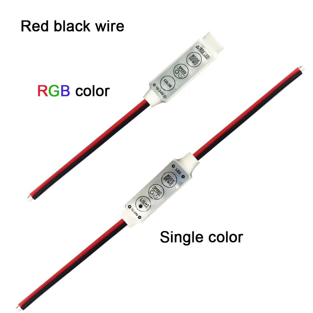 Мини светодиодный RGB контроллер 3 ключа СВЕТОДИОДНЫЙ Контроллер Яркость диммер