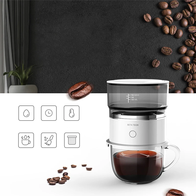 

Drip Coffee Pot Automatic Coffee Machine Portable Drip Type Coffee Maker Home Use Mini Espresso Machine Coffee Brewer Coffeeware