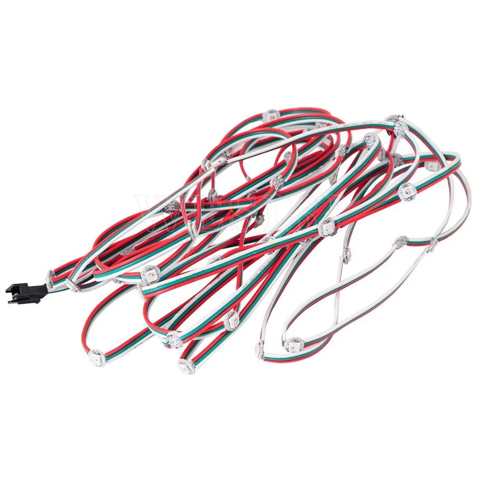 DC5V WS2812B SK6812 чипы (50 шт.) модуль предварительно припаянный радиатор адресуемых