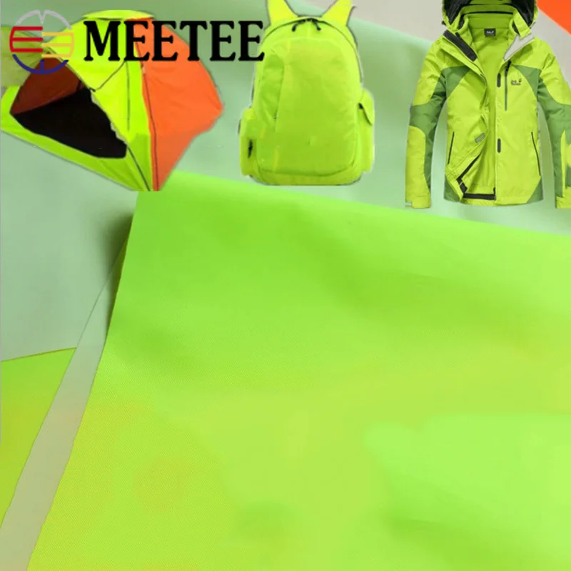 Meetee 100/200X150cm 300D PU ткань Оксфорд ФЛУОРЕСЦЕНТНОЕ покрытие Светоотражающая