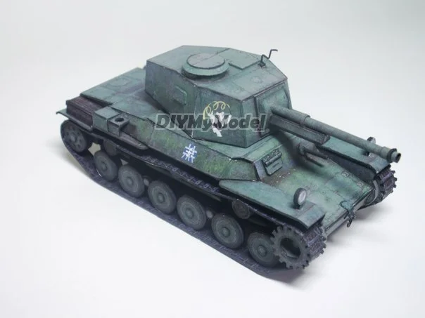Diymymodel-rompecabezas de juguete hecho a mano, tanque medio, BRICOLAJE, manualidades, manualidades, para regalo de pel&iacute;cula-4