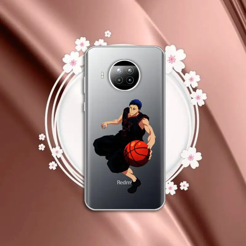 

Kurokos Basket Phone Case Transparent for Xiaomi mi Redmi note 10 t 8 9 pro lite 11 Samsung S 8 9 10 20
