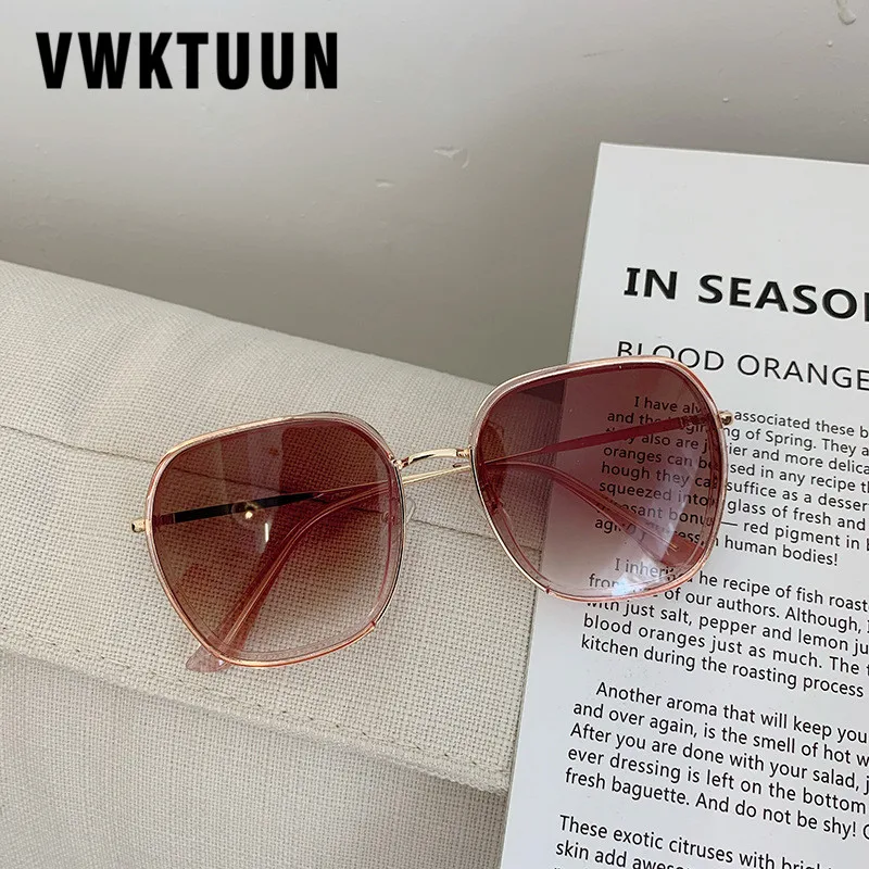 Женские солнцезащитные очки VWKTUUN квадратные в металлической оправе | Аксессуары