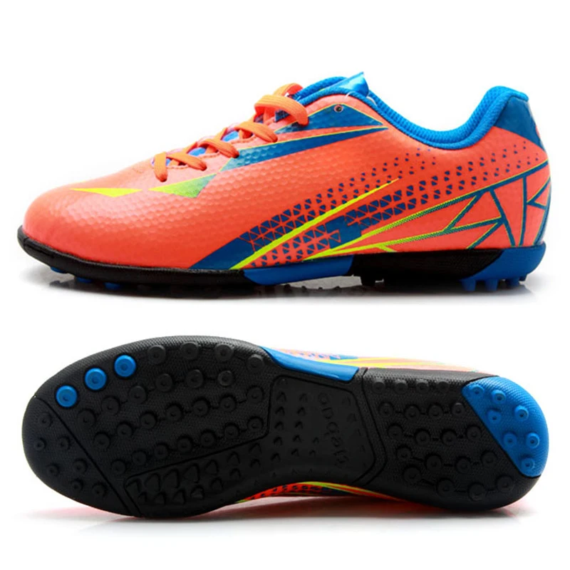 

TIEBAO Children Soccer Shoes TF Turf Soles Sneakers Kids Football Shoes Lace-up Skidproof Soccer Kids Shoes Football Boots