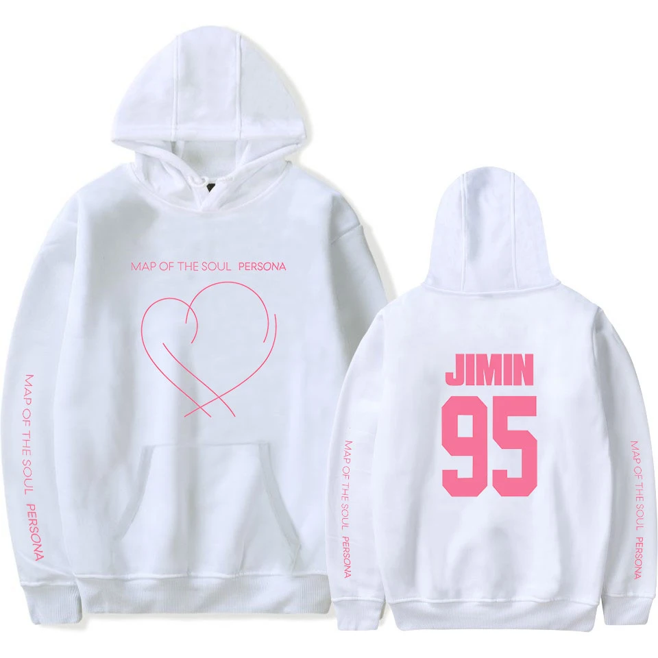 

Fashion Bangtan Boys Hoodie Kpop Clothes Print JIMIN J-HOPE JUNG KOOK SUGA Sweatshirts Map Of The Soul Persona Hoodies Women/men