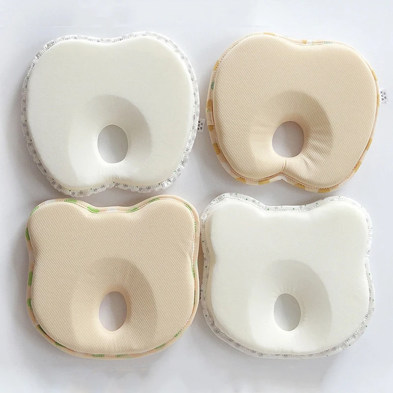 Newborn Infant Anti Roll Pillow Flat Head Neck Prevent Infant Support Baby Crib Flat Head Pillow for Newborn YYT344