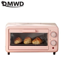 dmwd 11l mini electric oven multifunctional household baking machine for diy snack cookie pizza cake maker 30min time setting