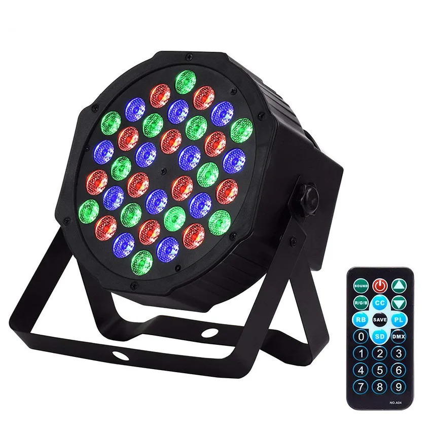 

Сценический светодиодный RGB светильник DMX512, сценическая активация звуком, 36 Вт, 36 светодиодов, освесветильник для дискотеки, клуба, вечеринк...